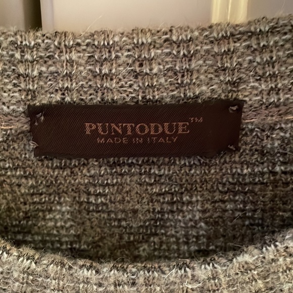 Men’s Crew Neck Sweater Made in Italy Wool & Acrylic & Nylon Size XL - Picture 3 of 5